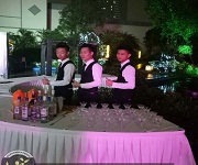 2017年3月7日【愛施華燈飾答謝晚宴酒會】王燦杰、王貴波、朱歡洪被聘請為調(diào)酒演出節(jié)目嘉賓！